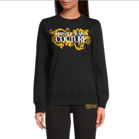 Versace Jeans Couture Baroque Logo Sweatshirt - Picture 1 of 5